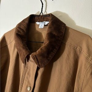 Old Navy Men’s Barn Chore Coat With Corduroy Collar Size Xl Brown